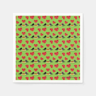 Serviette En Papier Motif de rendez-vous romantique Spaghetti Boulette