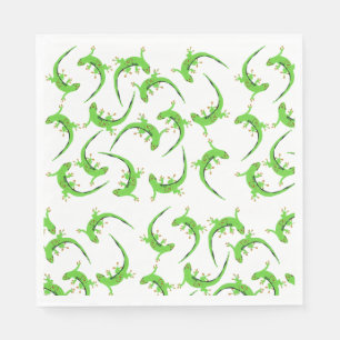 Serviette En Papier Motif de reptile Gecko Lizard