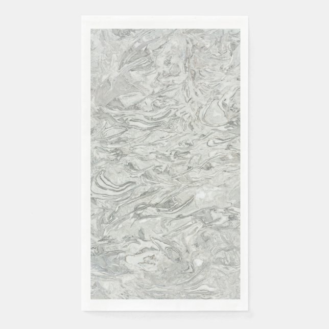 Serviette En Papier Motif de surface en marbre gris (Devant)