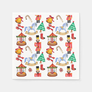 Serviette En Papier Motif de vacances Carousel et noisette