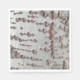 Serviette En Papier Motif d'écorce de bouleau