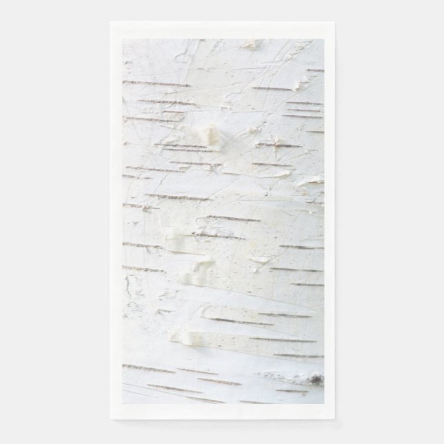 Serviette En Papier Motif d'écorce de bouleau (Devant)