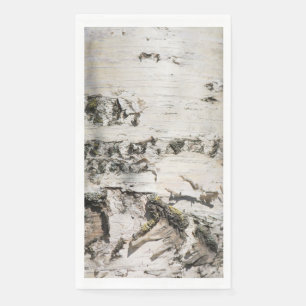 Serviette En Papier Motif d'écorce de bouleau