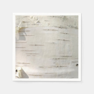 Serviette En Papier Motif d'écorce de bouleau