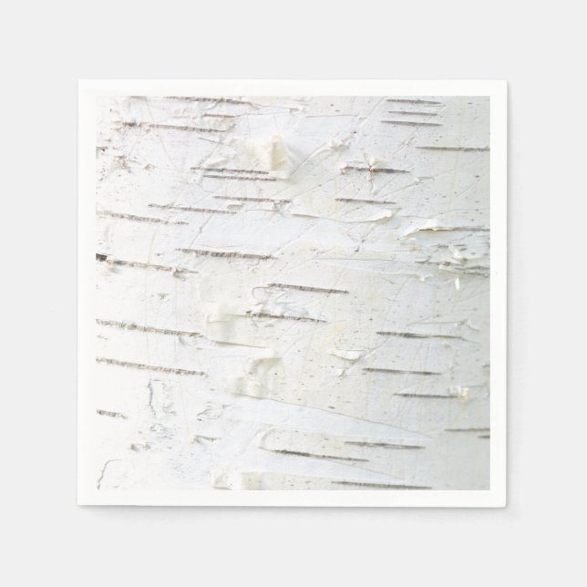 Serviette En Papier Motif d'écorce de bouleau (Devant)