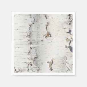 Serviette En Papier Motif d'écorce de bouleau