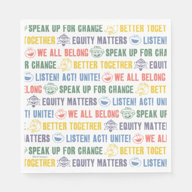 Serviette En Papier Motif des expressions inspirantes (Devant)