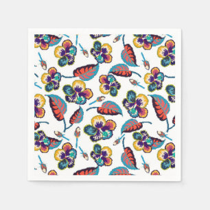 Serviette En Papier Motif d'Hibiscus