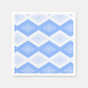 Serviette En Papier Motif diamant bleu pâle