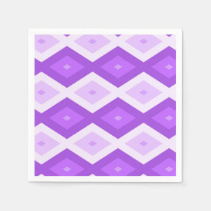 Serviette En Papier Motif diamant violet clair