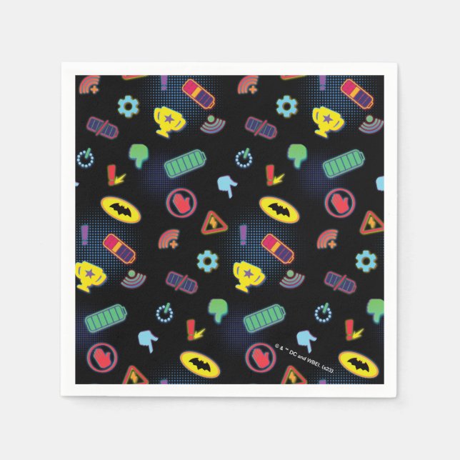 Serviette En Papier Motif d'icône de véhicule Batwheel™ (Devant)