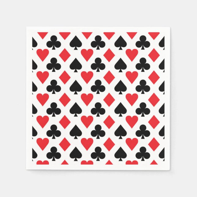 Serviette En Papier Motif du pont de cartes (Devant)