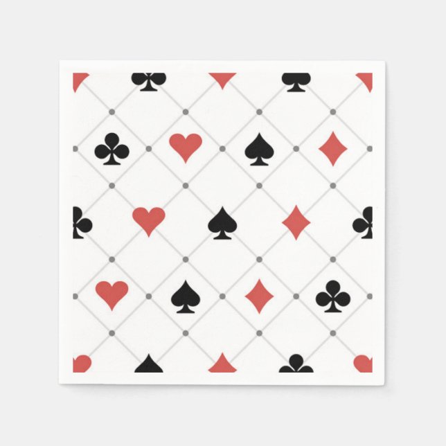 Serviette En Papier Motif du pont de cartes (Devant)