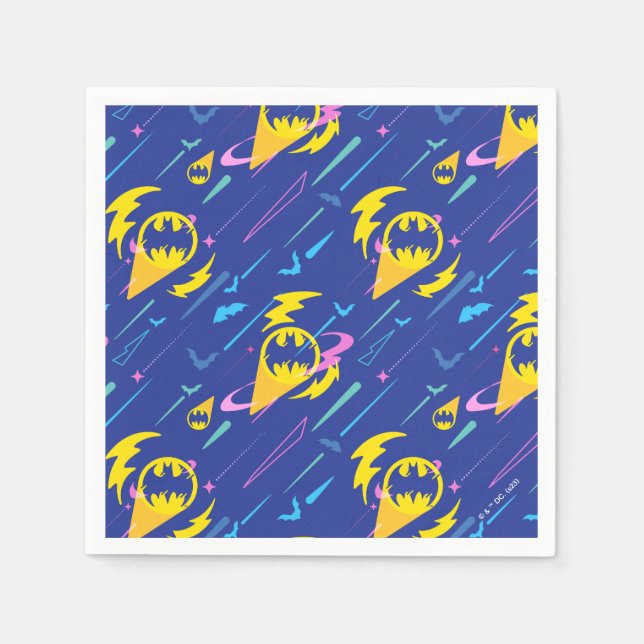Serviette En Papier Motif du signal de chauve-souris Batman (Devant)