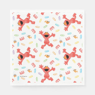 Serviette En Papier Motif Elmo Crayon