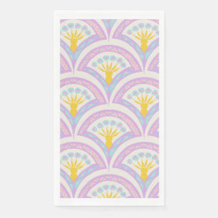 Serviette En Papier Motif en coquille de couleur pastel