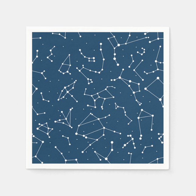 Serviette En Papier Motif étoile Constellation (Devant)