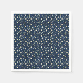 Serviette En Papier Motif Étoiles et Lune