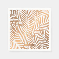 Motif feuille de palmier d'or