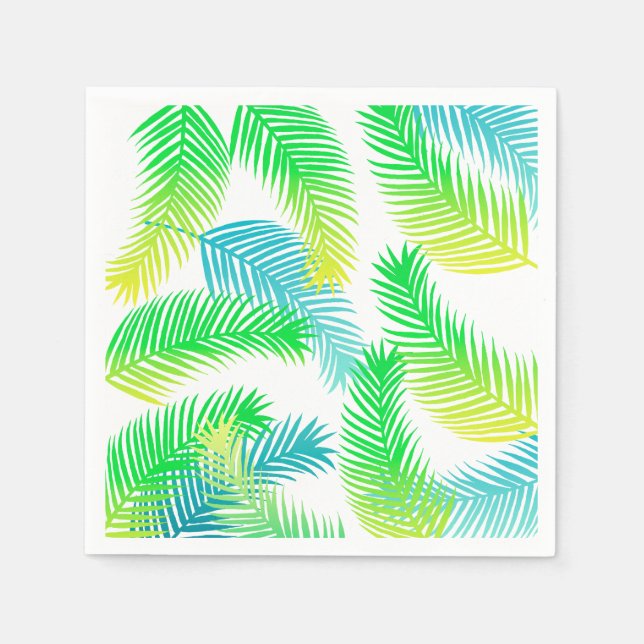 Serviette En Papier Motif feuille Palm (Devant)
