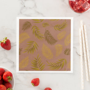 Serviette En Papier Motif Feuille tropical 15