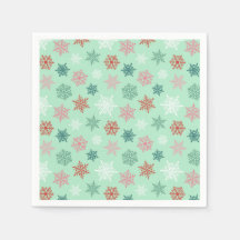 Motif flocon de neige multicolore – Noël hiver