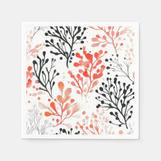 Serviette En Papier motif floral
