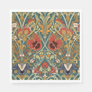 Serviette En Papier Motif floral Art Nouveau de William Morris Compton