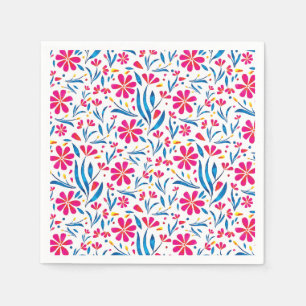 Serviette En Papier Motif floral d'aquarelle