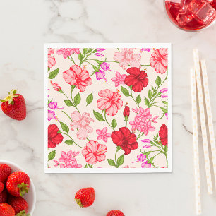 Serviette En Papier Motif floral d'Hibiscus tropical et de Plumeria