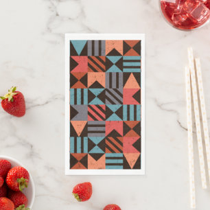 Serviette En Papier Motif géométrique 28