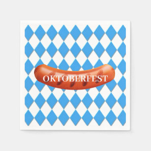 Serviette En Papier Motif géométrique bavarois papier Oktoberfest