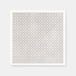 Serviette En Papier Motif géométrique beige islamique