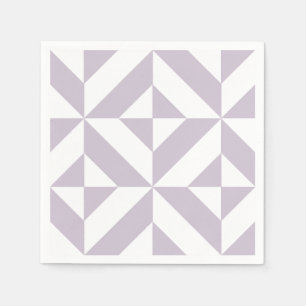 Serviette En Papier Motif géométrique Pale Graphe