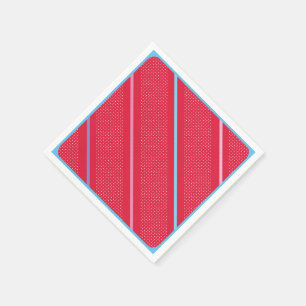 Serviette En Papier Motif géométrique Silver tendance Rouge Art élégan