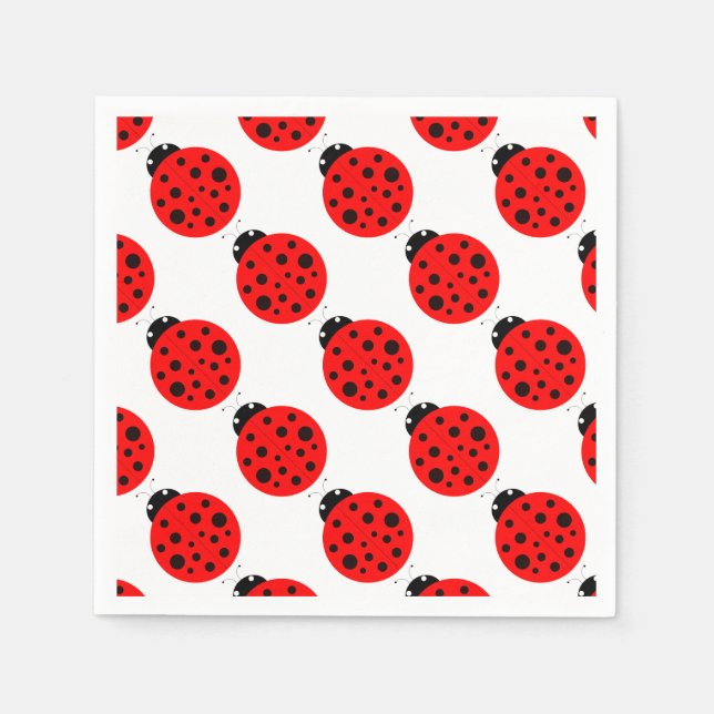 Serviette En Papier Motif Ladybug (Devant)