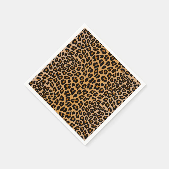 Serviette En Papier Motif léopard guépard  (Coin)