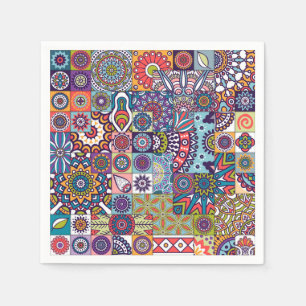 Serviette En Papier Motif Mandala