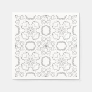 Serviette En Papier Motif mandala