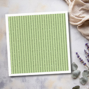 Serviette En Papier Motif Minimaliste Paillettes Pistache Douce