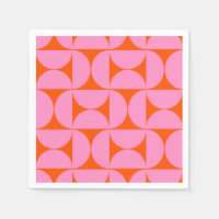 Motif Moderne Du Milieu Du Siècle Préppant Rose Et