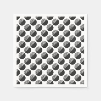 Serviette En Papier Motif noir et blanc Many Moons