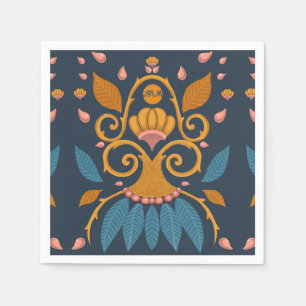 Serviette En Papier Motif Orné personnalisé style médiéval initial