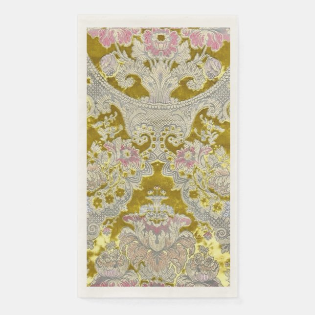 Serviette En Papier Motif Paisley Louis XVI Luxueux  (Devant)