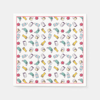Serviette En Papier Motif pandémique