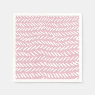 Serviette En Papier Motif pastel pastel sur rose