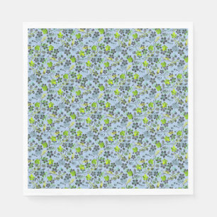 Serviette En Papier motif plante A03.b Lblue BG
