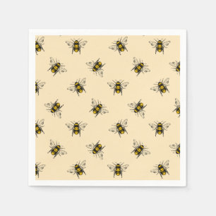Serviette En Papier Motif Queen Bee