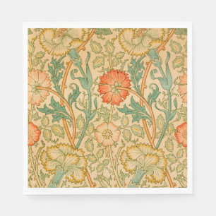 Serviette En Papier Motif rose et Rose (par William Morris)