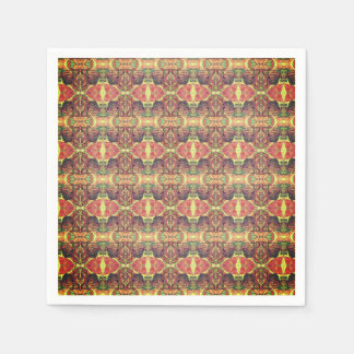 Serviette En Papier Motif rouge et noir